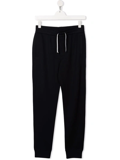 Emporio Armani Kids' Little Boy's & Boy's Split Drawstring Jogger Pants In Black