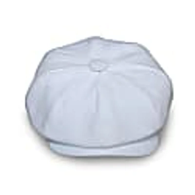 Mister Miller - Master Hatter Women's Alberts Beach Bakerboy Hat In White Washed Linen
