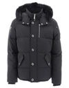 Moose Knuckles 3q Jacket Fur-trim Hooded Parka In Black  