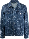 MCQ BY ALEXANDER MCQUEEN PAINT-SPLATTER DENIM JACKET