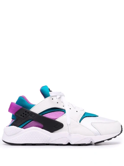 Nike Air Huarache Suedette And Woven Mid-top Trainers In White