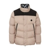 Moncler Beige & Black Timsit Jacket In Dust Pink