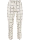 JW ANDERSON LOGO-PRINT STRAIGHT-LEG TROUSERS