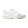 Lanvin White Gallery Dept. Edition Leather Bumpr Sneakers In 00s1 Optic White/mul