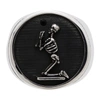 Stolen Girlfriends Club Silver & Black Skeleton Ring In Silver