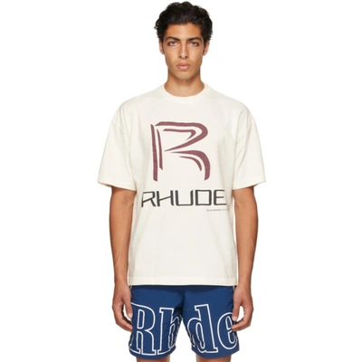 Rhude Logo-print Short-sleeved T-shirt In White