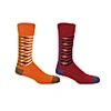 Peper Harow - Made In England Orange & Red Symmetry Men's Organic Socks 2 Pack In Organic