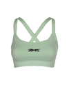 Victoria Beckham Jacquard-trimmed Stretch Sports Bra In Digitlgrn