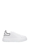 CASADEI OFF ROAD SNEAKERS IN WHITE LEATHER,2X838R0201C12979999