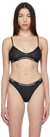 R13 Matte-effect Classic Bralette In Black