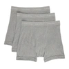 CALVIN KLEIN UNDERWEAR THREE-PACK GREY CLASSIC FIT BOXER BRIEFS