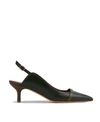 Malone Souliers Marion 45mm Slingback Pumps In Pine