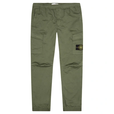 Stone Island Skinny Fit Cargo Pants In Green