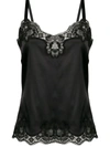 Dolce & Gabbana Dolce&gabbana Lace Trim Camisole In Black