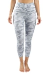 90 Degree By Reflex Lux Camo High Waist Pocket Capri Leggings In P792 Camo Grey Multi