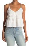 Abound Peplum Woven Cami In Ivory