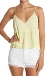 Abound Peplum Woven Cami In Yellow Lemonade