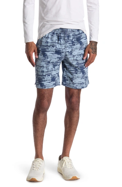 Abound 7" Printed Ripstop Shorts In Blue Palm Prt