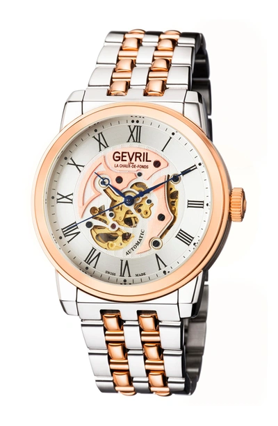 Gevril Two-tone Vanderbilt Bracelet Watch, 47mm In Two Toned Ss Iprg