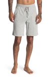 Daniel Buchler Recycled Cotton Blend Lounge Shorts In Grey Heather
