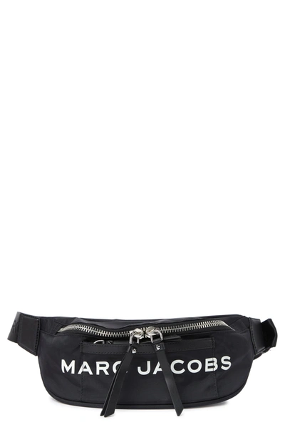 Marc Jacobs Woven Belt Bag In Black