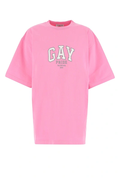 Balenciaga T-shirt-xs In Pink