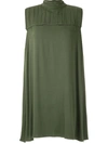 Olympiah Hagia Pleat-detail Dress In Green
