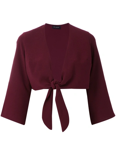 Olympiah Lucca Cropped Blouse In Red