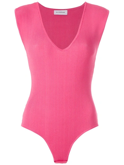 Olympiah Margose Knitted Bodysuit In Pink