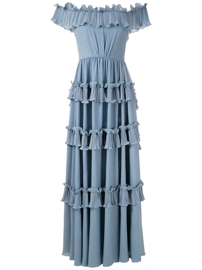 Olympiah Concours Long Dress In Blue
