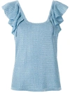 Olympiah Sable Knitted Tank Top In Blue