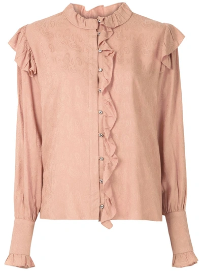 Olympiah Azteca Ruffled Shirt In Pink