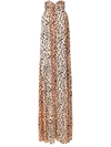 Olympiah Printed Durban Long Dress In Multicolour