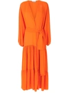 Olympiah Lourens Long Dress In Orange