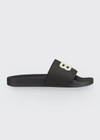 Balenciaga Rubber Slide Sandals For The Pool Men In 1073 Black/glow