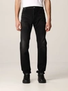 BALMAIN JEANS BALMAIN 5-POCKET JEANS IN WASHED DENIM,WH1MG000146D 0PC