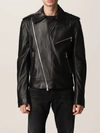 BALMAIN JACKET BALMAIN LEATHER BIKER JACKET,WH1TD055L115 0PA