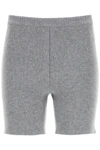 MAGDA BUTRYM WOOL CYCLIST PANTS,211721 GREY