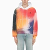 OFF-WHITE MULTICOLOUR SPLASHED "KATSU" HOODIE,OMBB073S21FLE009-I-OFFW-8410