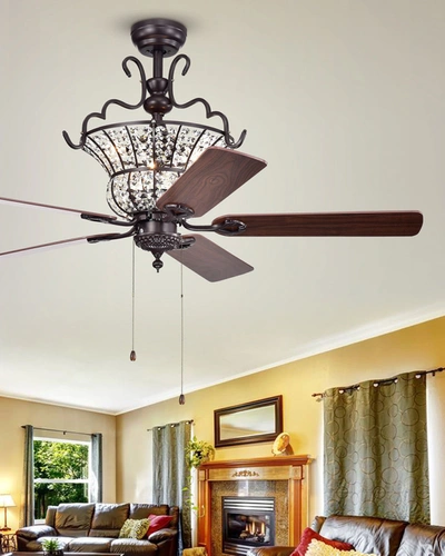 Home Accessories Crystal Chandelier Ceiling Fan