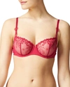 SIMONE PERELE DELICE EMBROIDERED DEMI BRA,PROD243520274