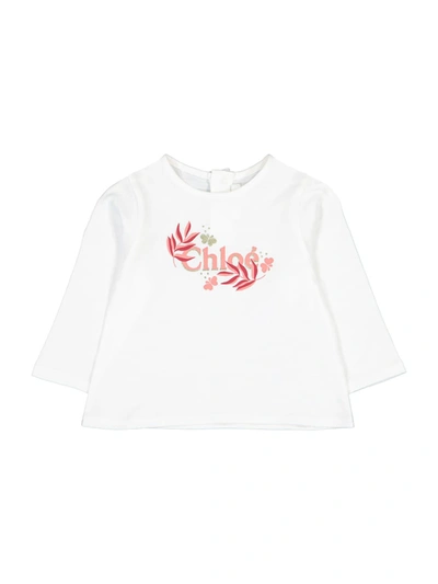 Chloé Kids Long-sleeve For Girls In White