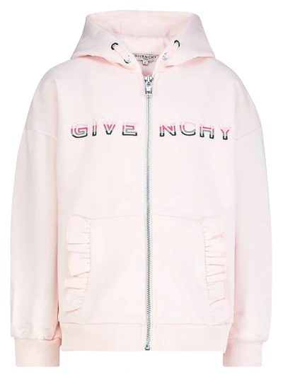 Givenchy Kids Sweat Jacket For Girls In Rose