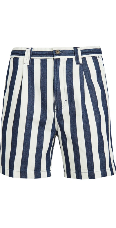 Banks Journal Supply Chambray Stripe Shorts