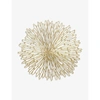 Chilewich Bloom Round Vinyl Yarn Placemat 38cm X 39cm In Gilded