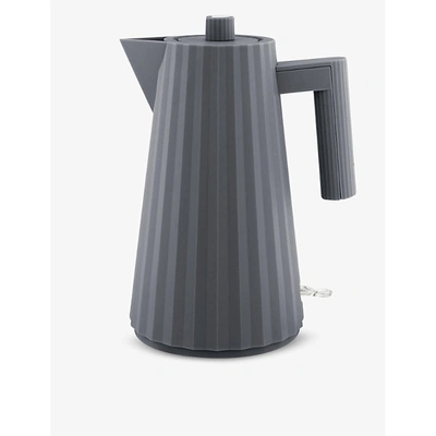 Alessi Plissé-effect Electric Kettle In Nocolor