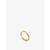 Gucci Link To Love Logo-embossed 18ct Yellow Gold Ring