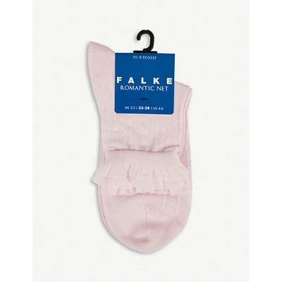 Falke Girls Pink Kids Frilled Knit Sock 3-10 Years 31-34