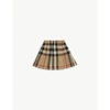BURBERRY BURBERRY ARCHIVE BEIGE HILDE CHECKED COTTON SKIRT 6-24 MONTHS,46060421