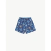 PATAGONIA SUPERIOR BLUE LOGO-EMBROIDERED RECYCLED NYLON SHORTS 6-36 MONTHS 6 MONTHS,R03731225